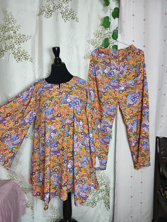 Floral Soft Crepe Dress