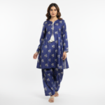 2pc Stitched | Knee Length Frock with Farshi Shalwar